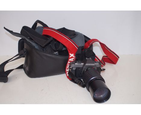 Pentax vintage camera with accessories 