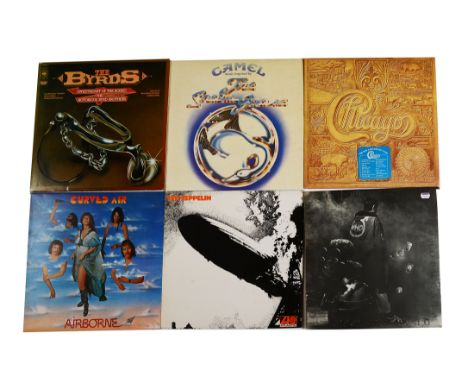 Various Albums, approx twenty six mainly Rock including Led Zeppelin, Love, Jimi Hendrix, Camel, Queen, Poco, Chicago and oth