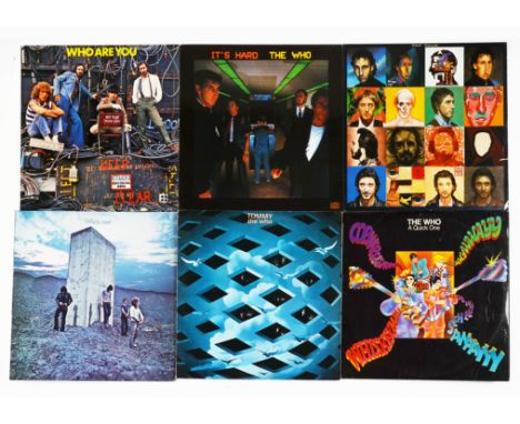 The Who, nine albums including Tommy (Double with Booklet), A Quick One (mono - vinyl poor), Who Are You, Who By Numbers and 