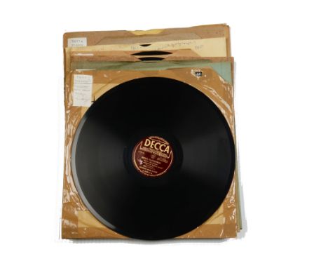 Vocal records, 12-inch: ten, by Baklanov (2 U.S. Decca,  Col 49452), Kaidanoff (HMV EL9), Karakash (Amour 022358/ 024099), Ka