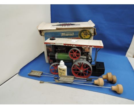 A Mamod live steam tractor in original box TE1A