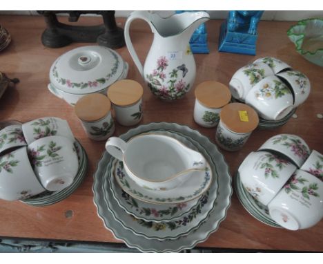A selection of Royal Worcester Herbs table ware