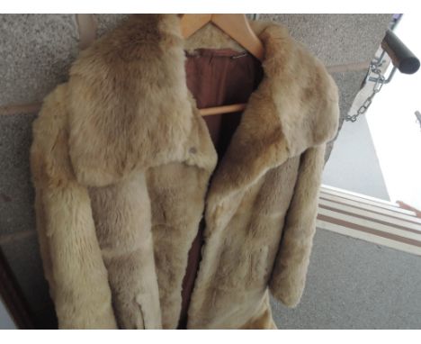 A vintage fur coat