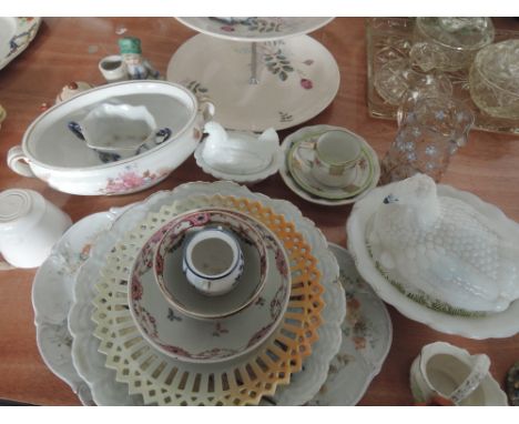 A selection of ceramics including Crown Terance, Noritake et