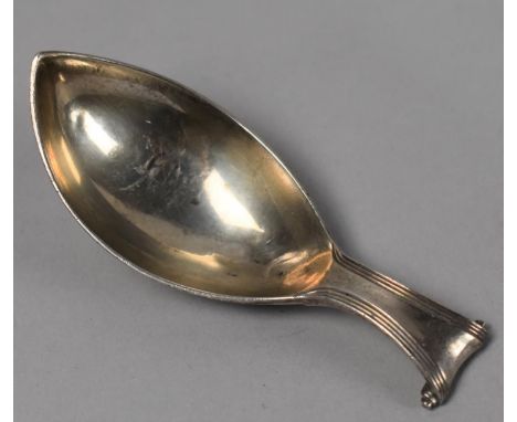 A White Metal Tea Caddy Spoon 