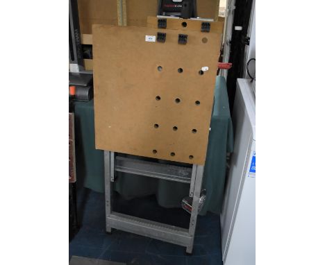 A Vintage Folding Workbench Incorporating Vice 