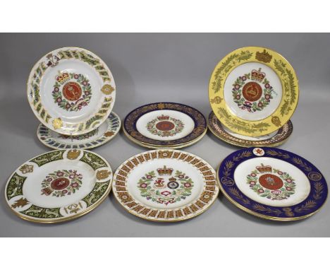 A Collection of Twelve Spode Regimental and Commemorative Limited Edition Plates 
