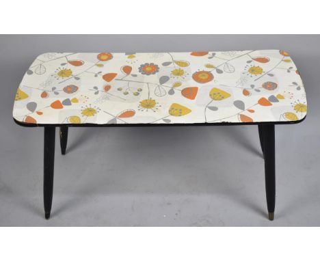 A 1960's Rectangular Coffee Table, 91cm wide 