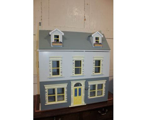 The Doll's House Emporium, a three floor doll's house 'The Chestnuts' with an associated basement, extra section of doll's ho