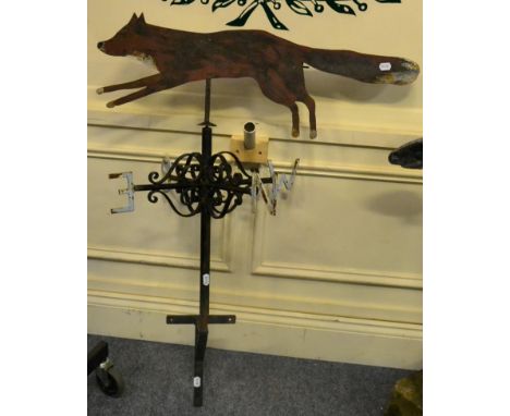 A running fox weather vane 