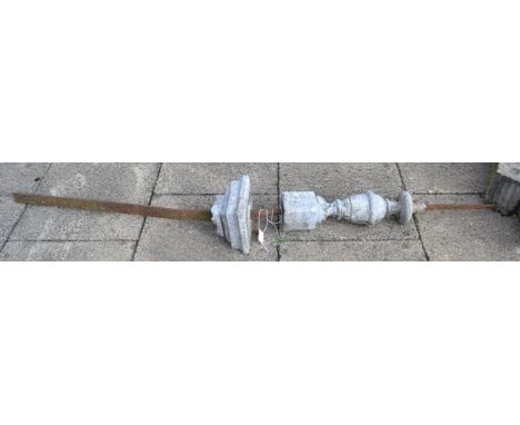 Lead spike finial (a.f.)