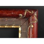 A Stained and Painted Art Nouveau Frame, 21.5" x 18.75" - 54.5cm x 47.5cm. (Rebate Size)
