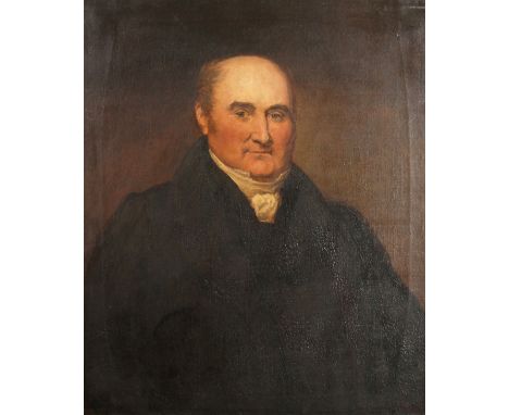 John Arrowsmith, 19th Century, British. Portrait of a Gentleman, Oil on Canvas, Inscribed Verso 'J. Arrowsmith Pinx May 1838.