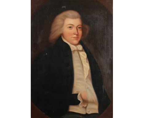 A 19th Century Portrait of a Young Gentleman, Oil on Canvas. 29" x 20".