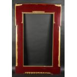 A Vienna Secessionist Style Carved Frame with Twisted Fluted Columns. 32" x 18" - 81.25cm x 45.75cm.