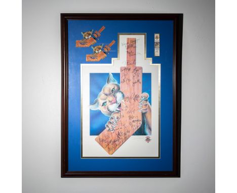 This limited edition lithograph, commemorating the Florida Panthers' inaugural NHL game on October 12, 1993, is an exclusive 