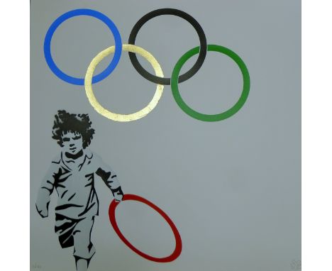 PURE EVIL (CHARLES UZZELL-EDWARDS) (born 1968) British (AR), "New Logo for the Olympics", a signed limited edition print, num