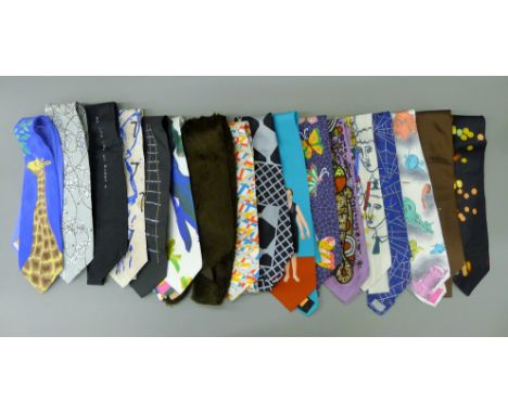 CULTURAL TIES, 16 ties from the "Cultural Ties" project, mostly silk and made in Italy.

Note:  The "Cultural Ties" project w