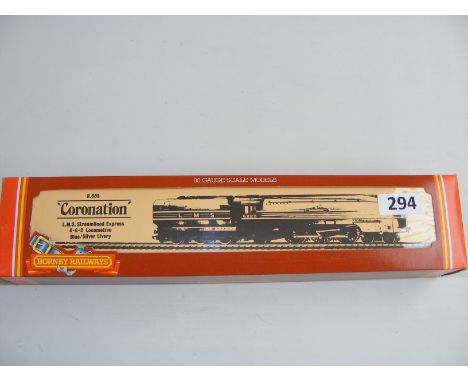 A boxed Hornby R685 LMS 4-6-2 Coronation Class 7P Railway Engine.