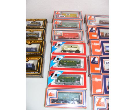Seven Lima wagons.