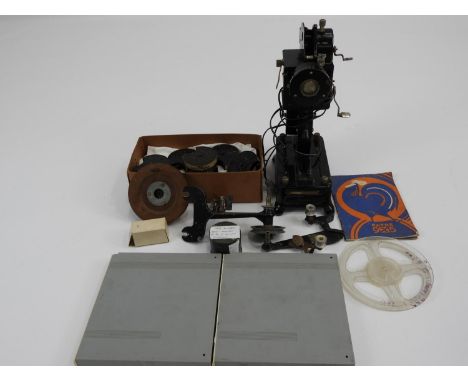 9.5mm Film Projector and Quantity of Pathe Film 