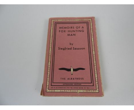 Paperback Book with Dust Cover - Memoirs of a Fox Hunting Man by Siegfried Sassoon - Signed by the Author 