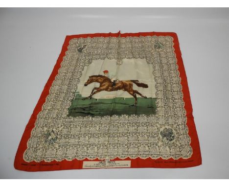 Silk Scarf Detailing The Festival of Britain Derby 1951 