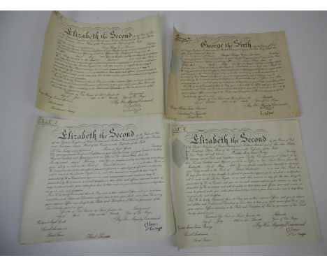 4x Army Officer Commission Documents 