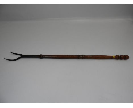 Large Two Pronged Fire Fork 