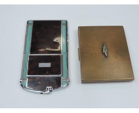 2x 1920's Compacts - One with Cigarette Lighter 
