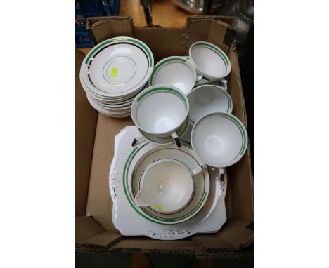 St Michael China of England Art Deco Tea set 