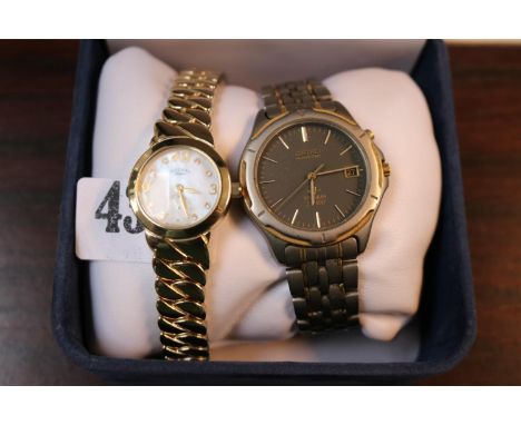 Ladies Boxed Rotary Wristwatch and a Gents Seiko Kinetic Wristwatch 