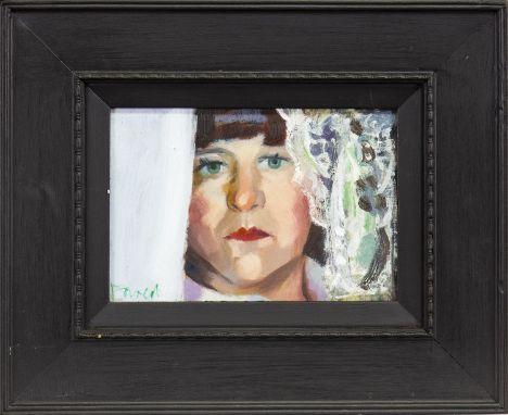 * ARCHIE FORREST RGI, LINDA II oil on board, signed, titled verso 15cm x 23cm Framed and under glass. Note: Collections inclu
