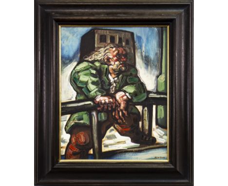 * PETER HOWSON OBE (SCOTTISH b 1958), HEROIC DOSSER oil on canvas, signed 51cm x 41cm Framed.