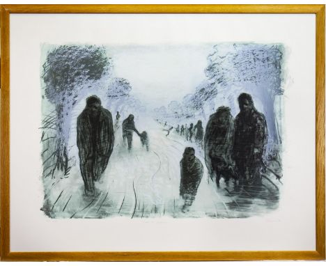 * PETER HOWSON OBE (SCOTTISH b 1958), ROAD TO ZENICA lithograph, artist's proof, signed, titled and dated '94 80cm x 116cm Fr