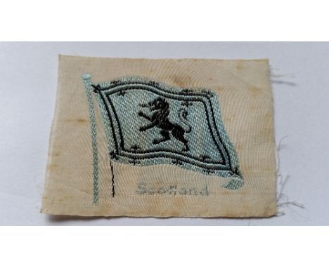 ANSTIE, Flags, Scotland, small, rare colour variation (flag dark on light blue; pole & caption in pale blue), VG