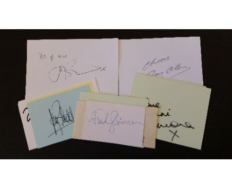 COMEDY, signed cards etc., inc. Jo Brand, Jasper Carrott, Rory Bremner, Ruby Wax, Stephen Fry, Julian Clarey, Alexei Sayle, R
