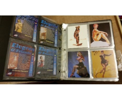 GLAMOUR, collectors cards, complete (5), inc. Marilyn Monroe (2), 1995 Sportstime (with subset & diamond redemption cards), 1