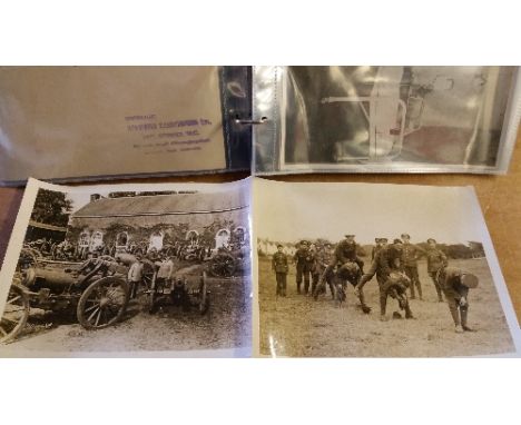 EPHEMERA, selection, inc. photos (35) inc. Circus on Parade round Buxton c.1936, aftermath of a steam engine accident (loose 