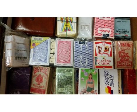 PLAYING CARDS, complete (55), inc. advertising, glamour, aviation etc., some without op, FR to EX, Qty.