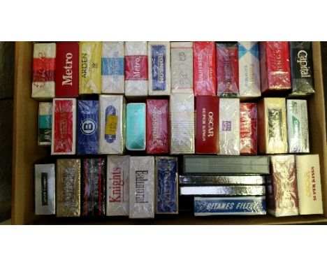 CIGARETTE PACKETS, selection, complete boxes (with original wrapping), mainly modern, inc. Silk Cut, Embassy, Kingston, Metro