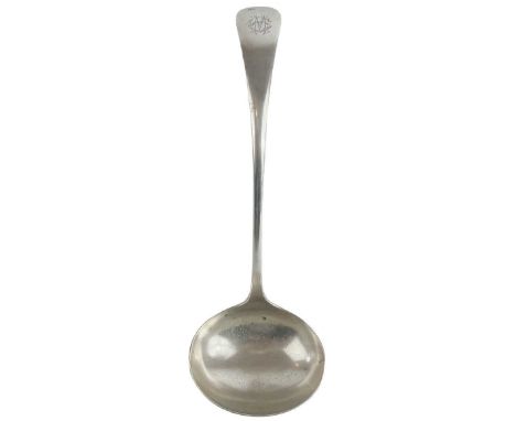 An Edwardian silver soup ladle by Joseph Rogers & Sons. Sheffield 1903, length 29cm, 8.31 toz.