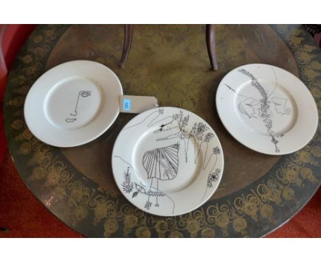 Three Poole pottery plates 
