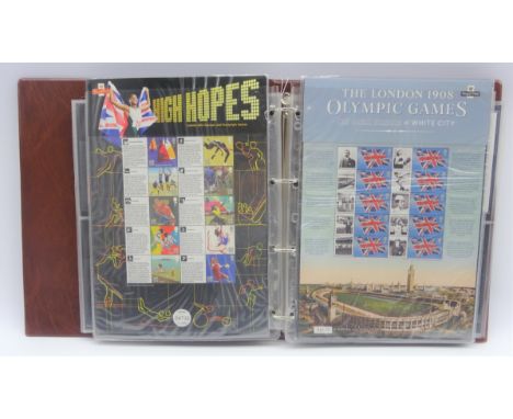 Approximately 150 GBP face value of unused postage relating to the Olympics with many being London 2012 including many first 