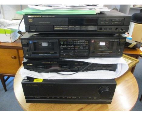 A Marantz digital integrated amplifier PM75, a TEAC stereo tuner TX100, a Marantz CD player CD7511 and a TEAC double cassette