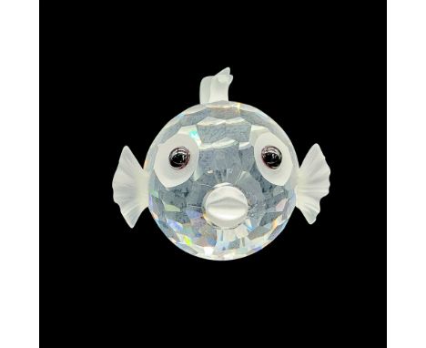This retired Swarovski piece was part of the â€œSouth Seaâ€ theme. Depicts a faceted lead crystal blowfish with frosted lips 