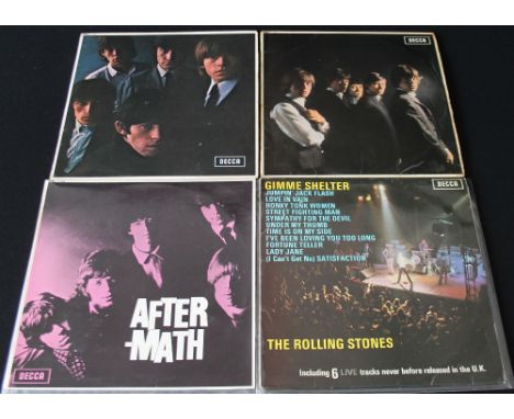 ROLLING STONES - 60s LPs - Absolutely superb pack of 8 x original Stones LPs, all early UK pressings and all in great conditi