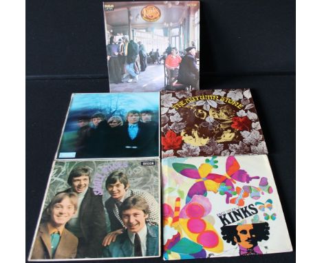 UK 60s BEAT/R&B - Great pack of 5 x must have LPs! Titles are The Kinks (x2) - Face To Face (UK Pye mono original NPL 18149 -