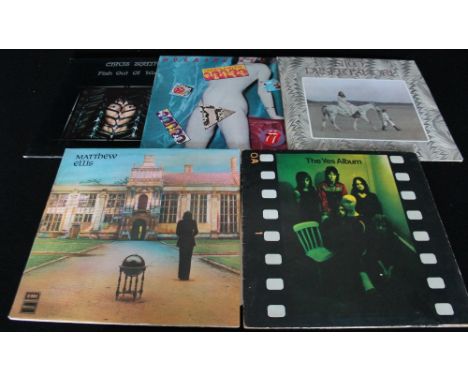 ROCK LPS - nice pack of 6 LPs to include Yes Album on UK Atlantic plum label (2400101), Matthew Ellis s/t factory sample LP o