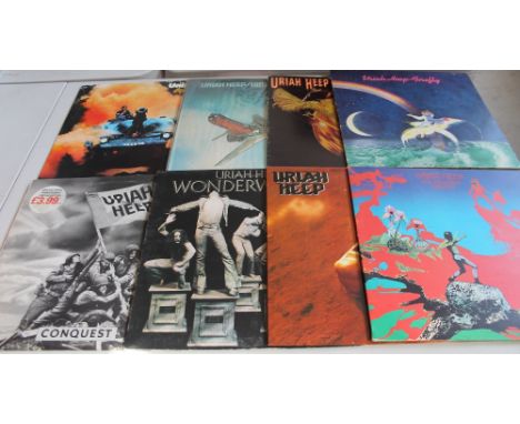 HEAVY ROCK/POP LPs  - Great selection of around 80 x LPs. To feature a collection of 9 x titles from Uriah Heep that includes